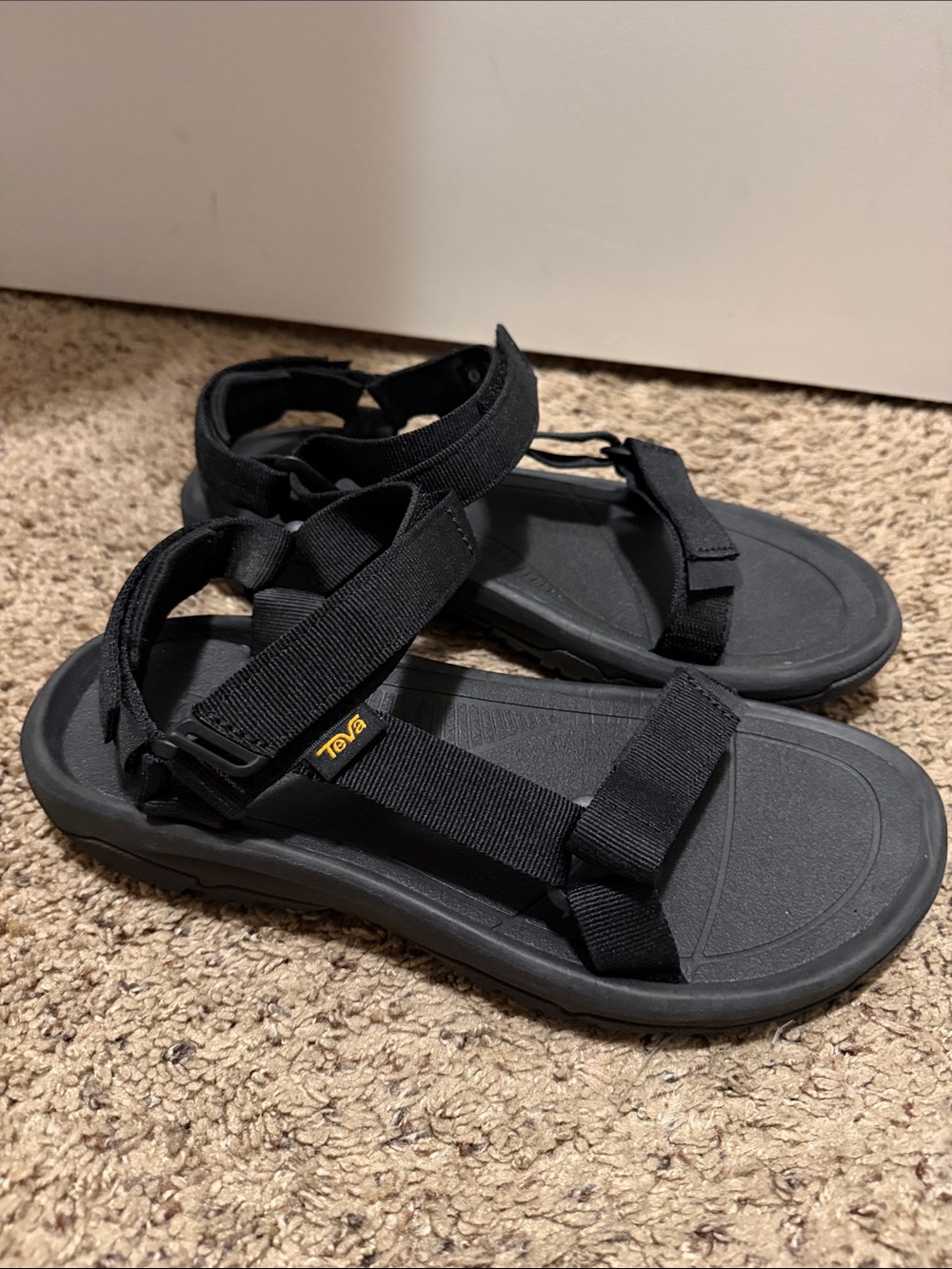 Teva Hurricane All-Black Outdoor Sandals